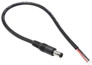 JAENFONG DC Power Supply Cable 6.3x3.0mm to 2 Pin Cable wire Jack Charger charging Cord Extension Connector DIY for Computers Laptop