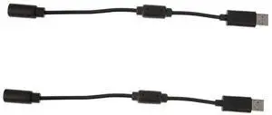 JAENFONG 2PCS USB Breakaway Dongle Cable Cord Adapter USB Breakaway PC Cable USB Breakaway Adapter Cable for Xbox 360 Wired Controllers