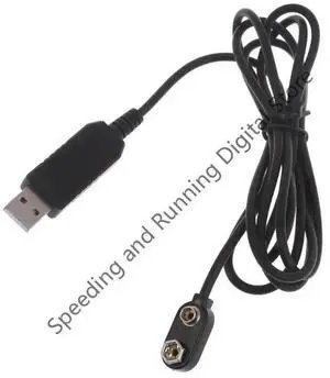 JAENFONG Portable 9V Eliminators USB Cable 5V Boost to 9V Voltage Converter Step-up Volt Replace 6F22 9V Power Cable