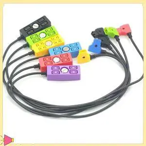 JAENFONG D-Tap Splitter Cable D-TAP To 4D-Tap Camera Power Supply Splitter Cable For V-Mount With 1/4 Screw