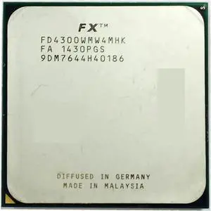 FX-Series FX-4300 FX 4300 3.8 GHz Quad-Core CPU Processor FD4300WMW4MHK Socket AM3+