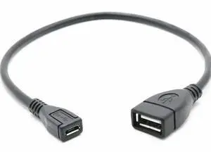 JAENFONG USB 2.0 Female to Micro USB Female Adapter USB 2.0 Charger Cable Data Transfer Converter Adapter USB Extension Cable