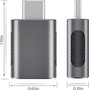 JAENFONGUpgrade 10Gbps USB C to USB 3.0 OTG Adapter (4 Pack), USB Type C Male to USB A Female, Thunderbolt 4/3 to USB Converter for M-ac-Book Pro/Air, i-Pad, i-Mac and More Type C Devices - Space Grey