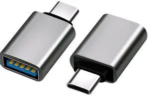 JAENFONG USB C to USB Adapter 3.1 Gen 2, 10Gbps USB to USB C Adapter, USB-C Male to USB 3.0 A Female USB 3.2 Type C OTG Converter for MacBook pro Laptop PC iMac iPad air