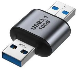 JAENFONG Adapter USB 3.0/3.1 Type A Male to USB 3.0/3.1 A Male Data Adapter 10Gbps Extension for Laptop Desktop