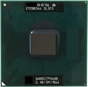 CPU P8600 Core2 Duo CPU P8600 (3M Cache, 2.40GHz, 1066MHz FSB) Processor Supports GM45 PM45