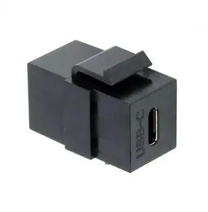 JAENFONG  USB2.0 USB-C Female to Type-C Female Extension Keystone Jack Coupler Adapter for Wall Plate Panel USB Cable