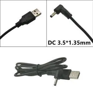 JAENFONG USB 2.0 A Male To 3.5x1.35mm 3.5mm Plug Barrel Jack 5V DC Power Supply Cord Adapter Charger Cable 3.5*1.35mm