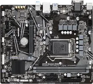 Motherboard Fit forGigabyte H510M S2 for 10/11th Gen forIntel LGA 1200 with I/O Back Plate Shield