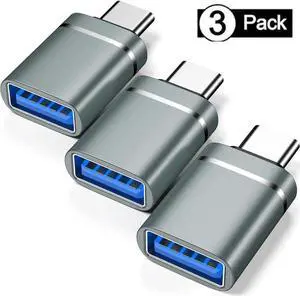 JAENFONG USB C to USB Adapter 3-Pack USB C Male to USB 3.0 Female Adapter Compatibllity for i-Mac 2021 for iPad Pro 2021 for MacBook Pro 2020 for Mac-Book Air 2020 and Other Type C or Thunderbolt 3 De