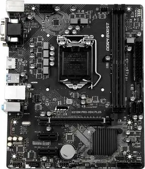 Motherboard Fit forMSI H310M PRO-VDH Plus forIntel H310 LGA 1151 with I/O Back Plate Shield
