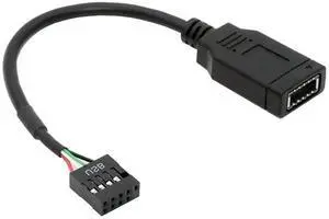 JAENFONG  USB 2.0 9Pin 10Pin Mainboard Header Male to Single USB 3.1 Front Panel Socket Key-A Type-E Extension Cable 0.15M
Be the first to review this product...