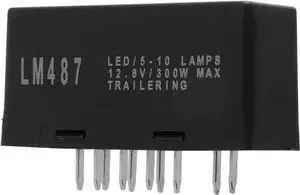 10Pin LM487 Hazard Warning Turn Signal LED Flasher Relay 10383321 Replacement for Silverado 1500 1500HD 2500HD 3500 2003-2006