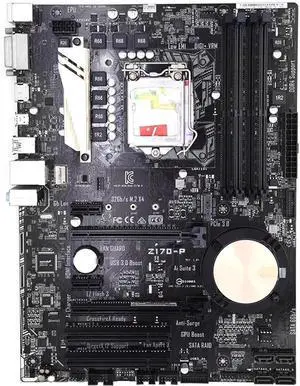 Computer Motherboards Fit forASUS Z170-P Desktop Motherboard Z170 Socket LGA 1151 I7 I5 I3 DDR4 64G M.2 SATA3 USB3.0 USB DVI HDMI ATX