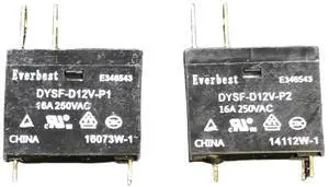 10pcs Relay DYSF-D12V-P1 DYSF-D12V-P2 DYSFD12VP1 DYSFD12VP2 16A 250VAC(P2)