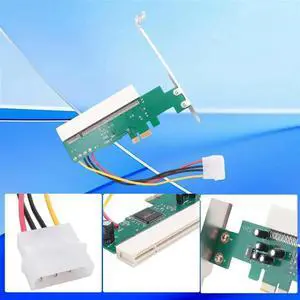 JAENFONG PCI-Express To PCI Adapter Card PCI-E X1/X4/X8/X16 Slot With 4 Pin Power Cable Card JAENFONG PCI-Express To PCI Adapter Card PCI-E X1/X4/X8/X16 Slot With 4 Pin Power Cable Card