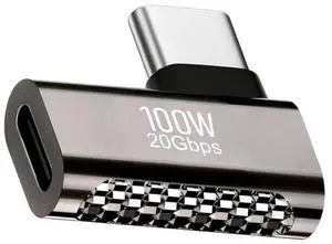 JAENFONG 20Gbps USB4 Type C Male to Female 90 Degree Left Right Angled 100W Power Data 8K Video Adapter for USB4.0 JAENFONG 20Gbps USB4 Type C Male to Female 90 Degree Left Right Angled 100W Power Data 8K Video Adapter for USB4.0