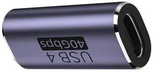 JAENFONG USB4 Type C Female to Female 100W Power 40Gbps Data 8K Video Extender Adapter for USB4.0 JAENFONG USB4 Type C Female to Female 100W Power 40Gbps Data 8K Video Extender Adapter for USB4.0