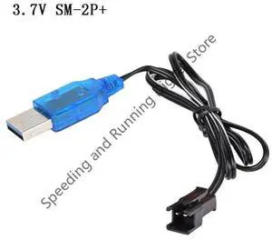 JAENFONG 1Pc SM-2P 3.7V 400mA NiMh/NiCd/Lithium USB Charger Cable SM 2P Forward Plug Electric Toy Charging Cable