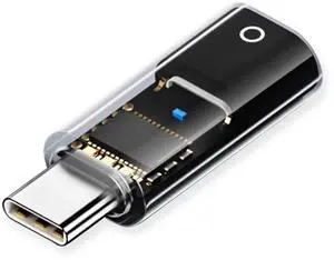 JAENFONG  USB C to Pencil Adapter for Apple Pencil 1st Generation, USB-C Male to Pencil Charging Adapter for iPad 10th Gen, Type C iPencil Charger Connector Dongle Connector for iPad 10 (Transparent)