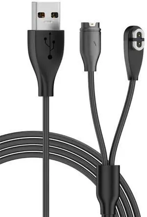 JAENFONG 2 in 1 USB Charger Cable For Shokz Bone Conduction Headphone AS800 S810 for Garmin Venu2 VenuSq2 Fenix 5/6/7 Watch Charger Cable