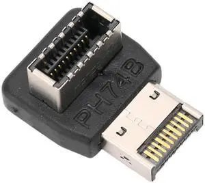 JAENFONG USB 3.1 Type E Adapter 90 Degree Steering Elbow Vertical USB C Header Converter for Computer Motherboard(PH74B) JAENFONG USB 3.1 Type E Adapter 90 Degree Steering Elbow Vertical USB C Header Converter for Computer Motherboard(PH74B)