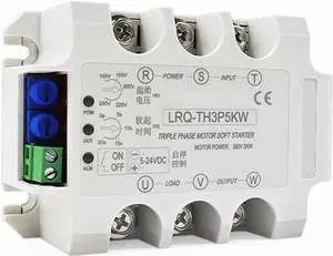 Three/Single Phase Motor Soft Starter Slow Start Module Solid State Relay Decompression and Step-Down Controller(3 Phase 15KW Module)