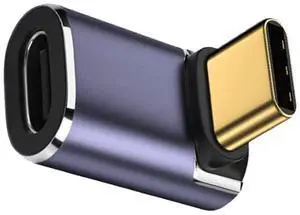 JAENFONG 40Gbps USB4 Type C Male to Female 90 Degree Up Down Angled 100W Power Data 8K Video Adapter for USB4.0 JAENFONG 40Gbps USB4 Type C Male to Female 90 Degree Up Down Angled 100W Power Data 8K Video Adapter for USB4.0