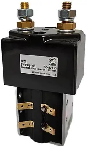48V Contactor Solenoid Relay for Electric Forklift Vehicle Golf Cart Robot Wagon Replace SW180 SW180B-108
