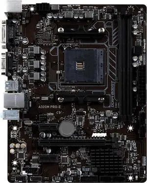 Motherboard Fit forMSI A320M PRO-E forAMD A320 Socket AM4 with I/O Back Plate Shield