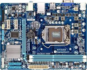 Motherboard Fit forGigabyte GA-H61M-DS2 for 4th Gen forIntel LGA 1155 with I/O Back Plate Shield - Industrial PackagedNon-Original Packaging