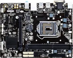 Motherboard Fit forGigabyte GA-B85M-D2V-TM for 4th Gen forIntel LGA 1150 with I/O Back Plate Shield