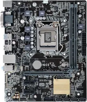Motherboard Fit forASUS H110M-K for 6/7th Gen forIntel LGA 1151 with I/O Back Plate Shield