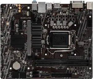 Motherboard Fit forMSI B460M-A PRO B460 Motherboard Micro-ATX LGA 1200 forIntel Core i5-10400F i3-10100F i7-10700F 2×DDR4 6×SATA III 1×M.2 1×HDMI