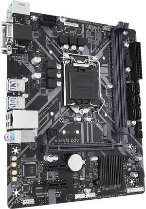 Motherboard Fit forGigabyte B365M D2V Micro ATX forIntel B365 M.2 SSD New 32G Double Channel Support 8 9 Gen LGA 1151 CPU Motherboard