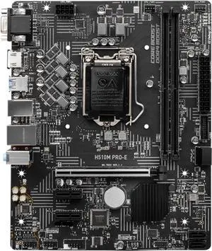 Motherboard Fit forMSI H510M PRO-E forIntel H510 LGA 1200 with I/O Back Plate Shield
