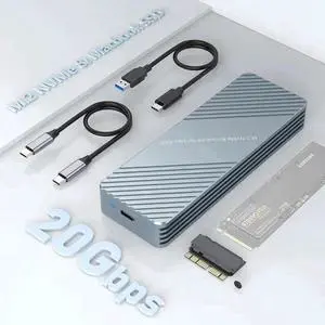 USB C 3.2 MacBook SSD Enclosure for 12+16 PIN MacBook Air/Pro SSD, Aluminum M.2 NVMe MacBook Pro SSD Enclosure Adapter Support MacBook Pro,MacBook Air, Mac Pro, iMac from 2013 to 2017