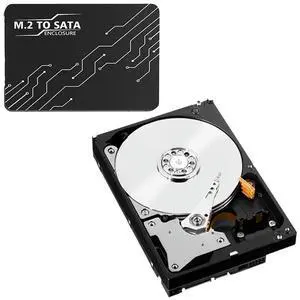 JAENFONG M.2 Adapter To 2.5 SATA Enclosure with 7mm Case M.2 SATA SSD B KEY To SATA3.0 Adapter Converter Support 2230 2242 2260 2280 SSDs