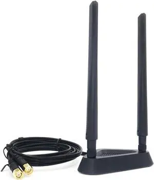 JAENFONG 2.4G/5G Dual Frequency Extension Cable Antenna Wifi Router Wireless Network Card 8Db Sma Antenna Magnetic Suction Base