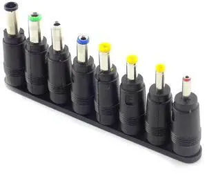 JAENFONG 8pcs Universal Laptop DC Power Supply Adapter Connector Plug AC DC Jack Charger Connectors Laptop Power Adapter Conversion plug JAENFONG 8pcs Universal Laptop DC Power Supply Adapter Connector Plug AC DC Jack Charger Connectors Laptop Power Adapter Conversion plug
