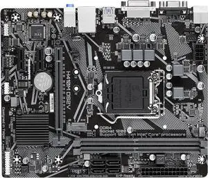 Motherboard Fit forGigabyte H410M DS2V for 10th Gen forIntel LGA 1200 with I/O Back Plate Shield