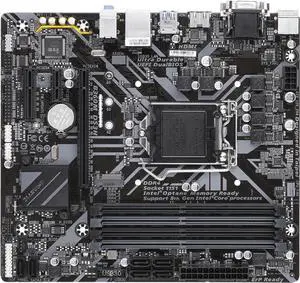 Motherboard Fit forGigabyte B360M DS3H for 8th Gen forIntel LGA 1151 with I/O Back Plate Shield Motherboard Fit forGigabyte B360M DS3H for 8th Gen forIntel LGA 1151 with I/O Back Plate Shield