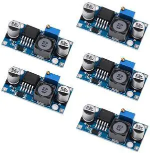 Adjustable Buck Converter DC to DC Voltage Regulator, 5 Pack High Efficiency Power Supply Module Step Down Power Module 3.0V-40V Input to 1.5V-35V Output, 3A Max Current for DIY Electronic Projects