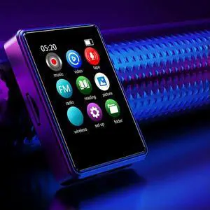 JAENFONG MP3/MP4 Mini Portable Player Compatible with Bluetooth Sport Music Player Built in Speaker 128GB 1.77 Inch for Student Daily Use