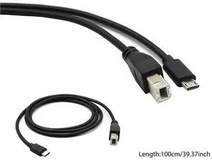 JAENFONG micro usb Male to USB 2.0 B Male Data OTG Cable Cord Phone Printer support phone tablet