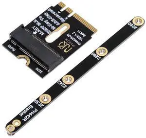 JAENFONG Card 2230 NGFF A+E-Key Male to NVME M-Key Female Extension PCI-E 4.0 Adapter with Bracket for Laptop Mainboard SSD 2280