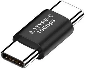 JAENFONG 10Gbps USB 3.1 Type-C Male to Male Extension Power Data Video Adapter Reversible for Laptop Phone