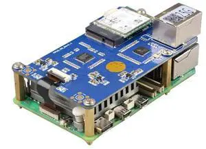 JAENFONG MPW2.5G for Raspberry Pi 5 Expansion Board PCIE to 7 2.5G ETH with Module Antenna RTL8125 M.2 Ekey for RPI 5