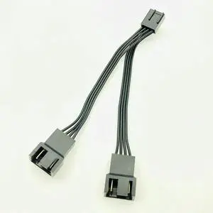 JAENFONG FOR 4Pin Fan PWM Cable 1 to 2 Motherboard 4-Pin Female to PWM Fan 4-Pin Male Multi-fan Temperature Control Extension Cable Fan Cable
