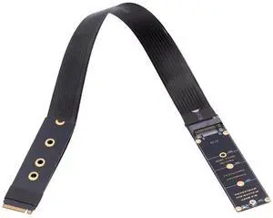 JAENFONG Adapter NGFF M-Key NVME Male to Female Extension PCI Express Cable 30cm PCI-E 4.0 for Mainboard SSD 2230/2242/2260/2280
